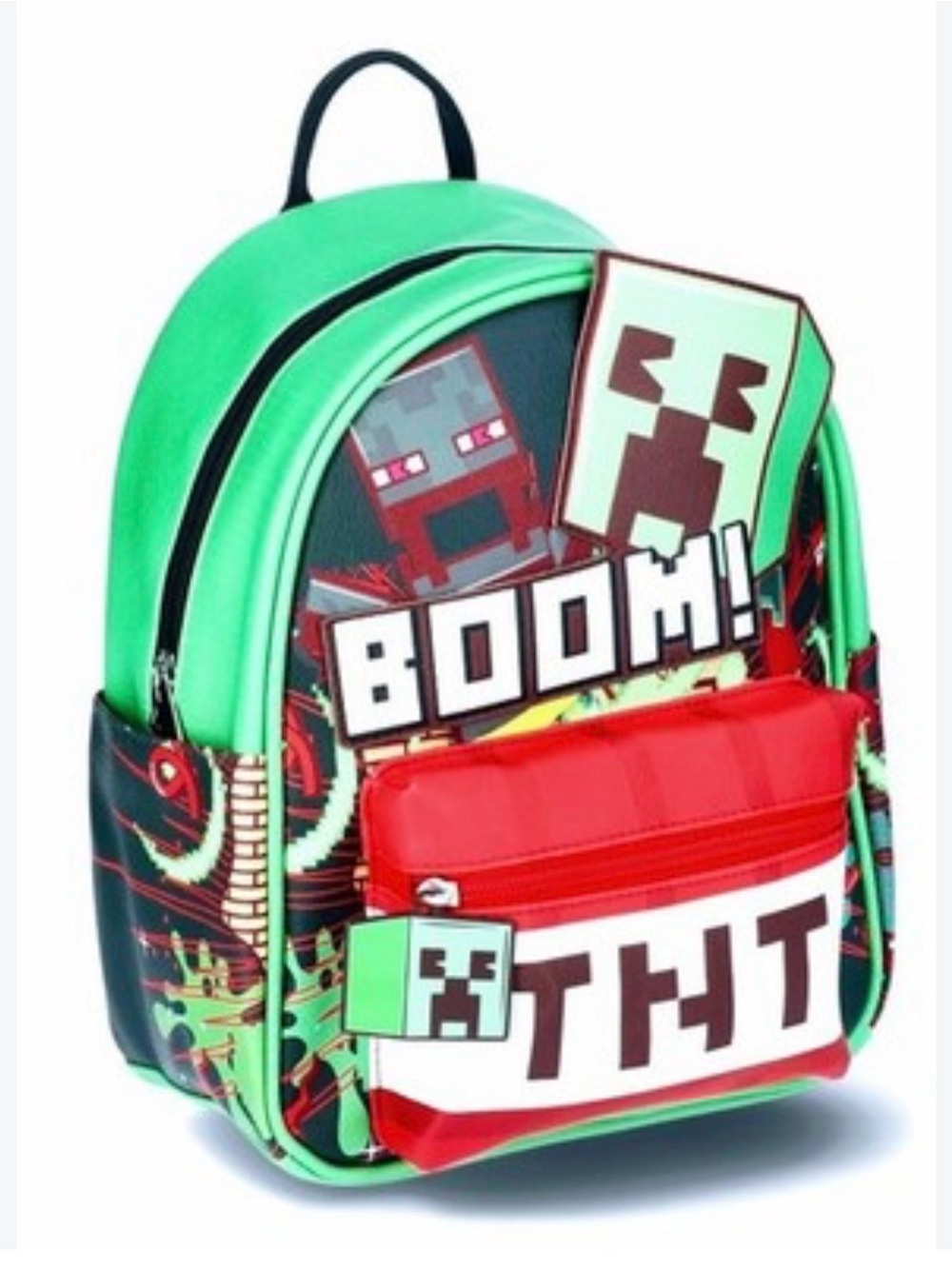 Kids Green and Red TNT Graphic Backpack - Brand Unspecified